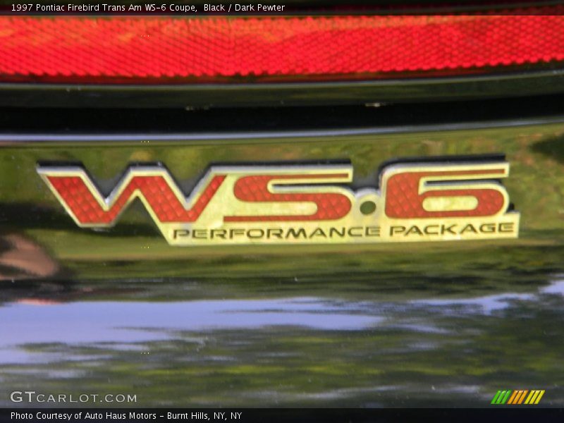 Black / Dark Pewter 1997 Pontiac Firebird Trans Am WS-6 Coupe
