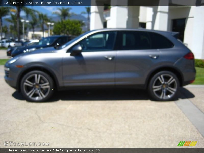 Meteor Grey Metallic / Black 2012 Porsche Cayenne