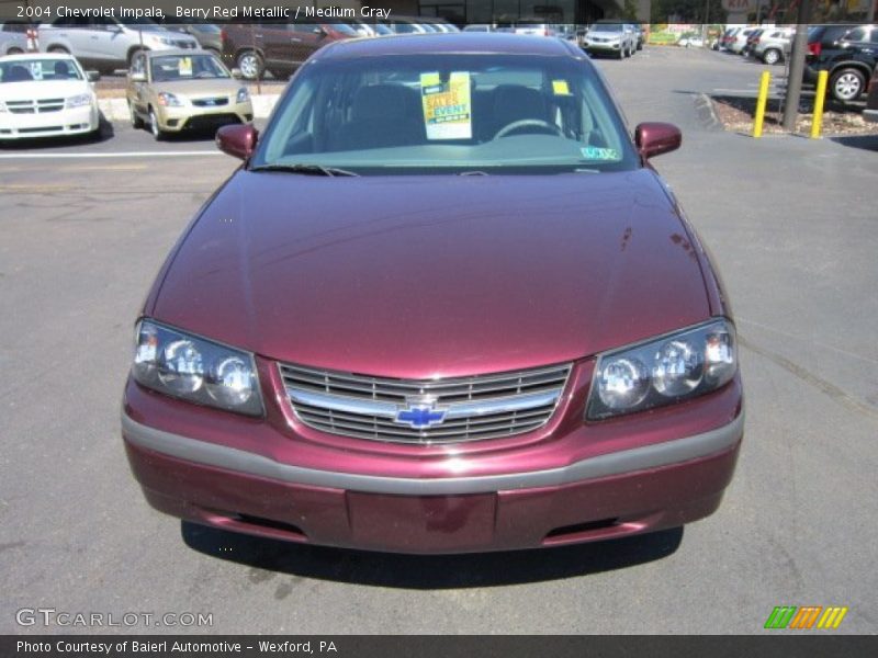 Berry Red Metallic / Medium Gray 2004 Chevrolet Impala