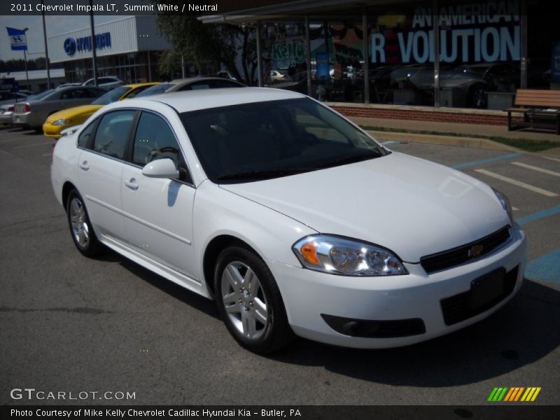 Summit White / Neutral 2011 Chevrolet Impala LT