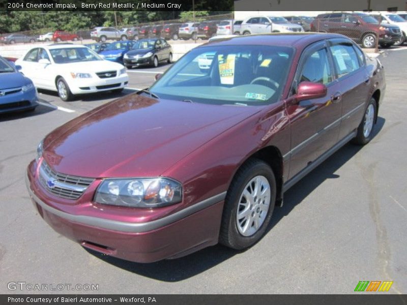 Berry Red Metallic / Medium Gray 2004 Chevrolet Impala
