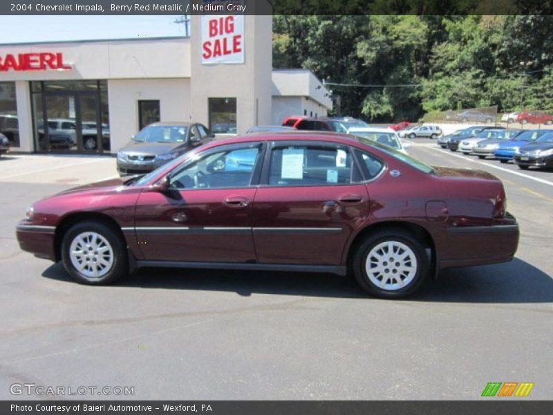 Berry Red Metallic / Medium Gray 2004 Chevrolet Impala