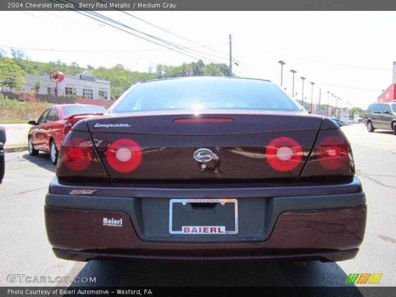 Berry Red Metallic / Medium Gray 2004 Chevrolet Impala