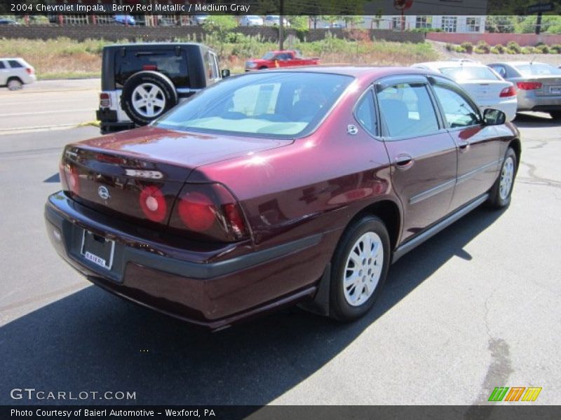 Berry Red Metallic / Medium Gray 2004 Chevrolet Impala