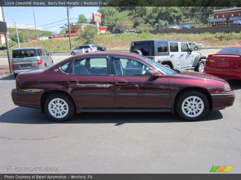 Berry Red Metallic / Medium Gray 2004 Chevrolet Impala