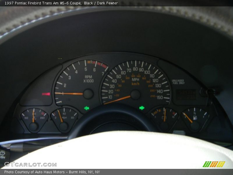 Black / Dark Pewter 1997 Pontiac Firebird Trans Am WS-6 Coupe