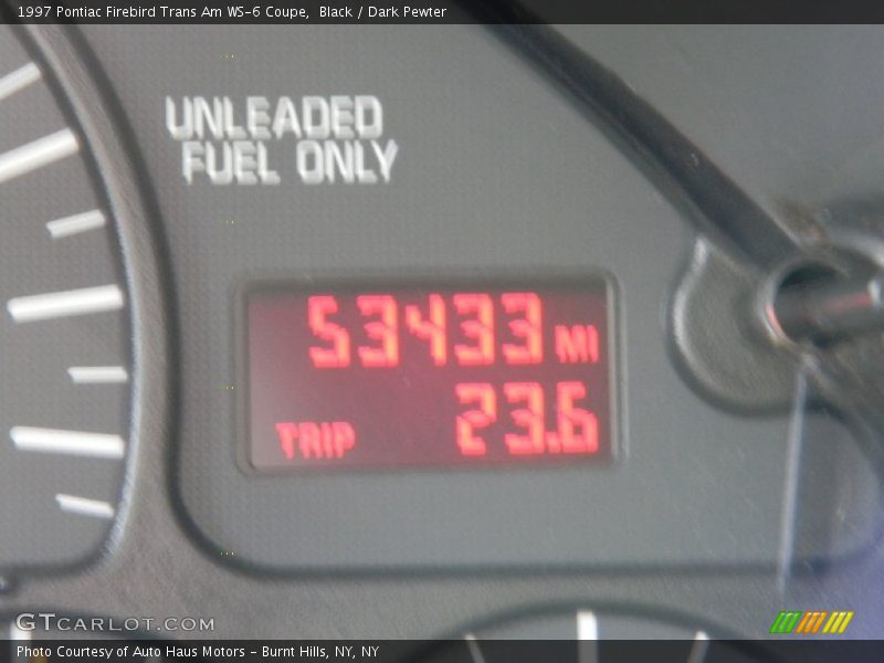Black / Dark Pewter 1997 Pontiac Firebird Trans Am WS-6 Coupe