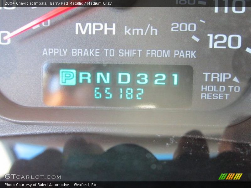 Berry Red Metallic / Medium Gray 2004 Chevrolet Impala