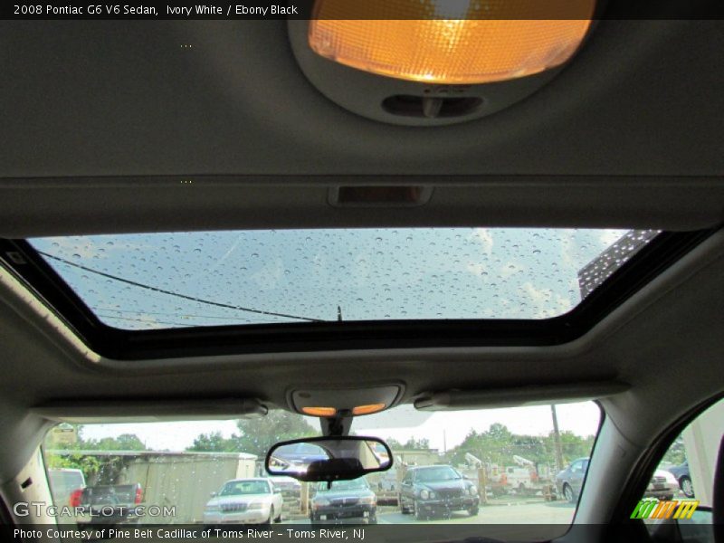 Ivory White / Ebony Black 2008 Pontiac G6 V6 Sedan