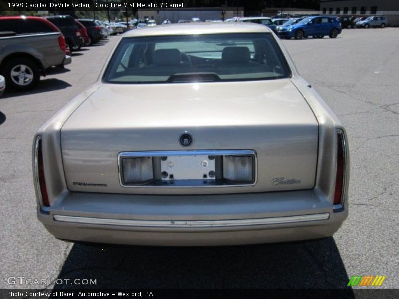 Gold Fire Mist Metallic / Camel 1998 Cadillac DeVille Sedan