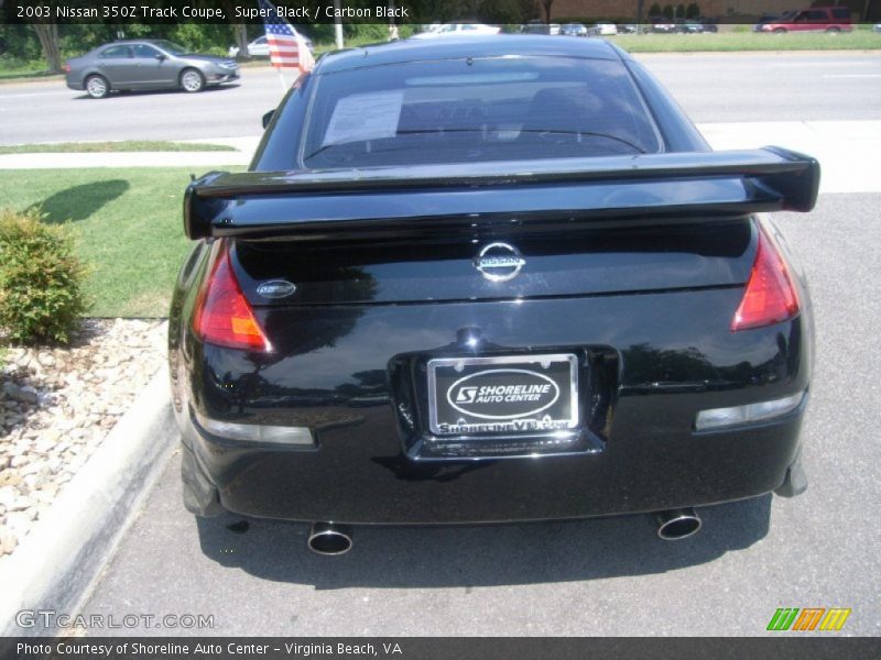 Super Black / Carbon Black 2003 Nissan 350Z Track Coupe