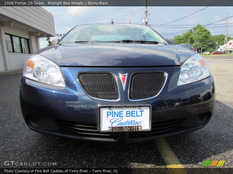 Midnight Blue Metallic / Ebony Black 2008 Pontiac G6 Sedan