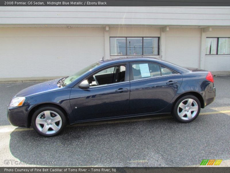 Midnight Blue Metallic / Ebony Black 2008 Pontiac G6 Sedan