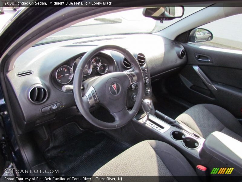 Midnight Blue Metallic / Ebony Black 2008 Pontiac G6 Sedan