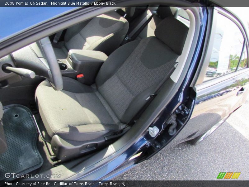 Midnight Blue Metallic / Ebony Black 2008 Pontiac G6 Sedan