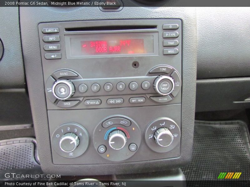 Midnight Blue Metallic / Ebony Black 2008 Pontiac G6 Sedan