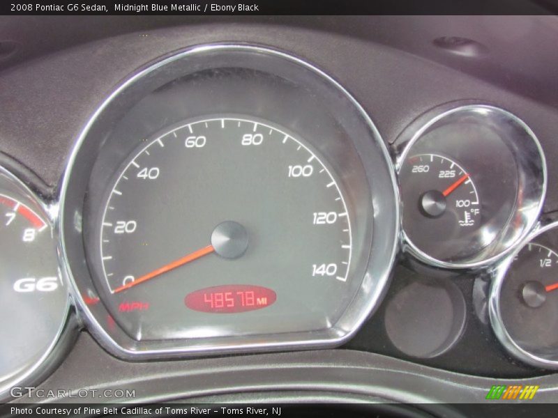 Midnight Blue Metallic / Ebony Black 2008 Pontiac G6 Sedan