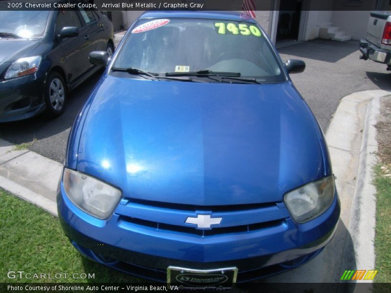 Arrival Blue Metallic / Graphite Gray 2005 Chevrolet Cavalier Coupe