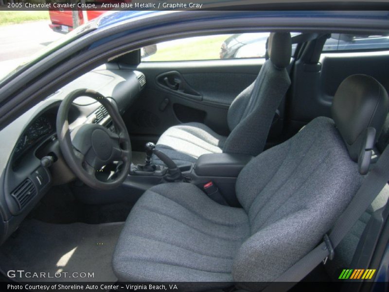 Arrival Blue Metallic / Graphite Gray 2005 Chevrolet Cavalier Coupe