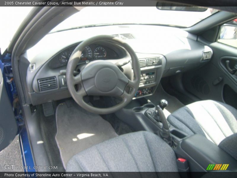 Arrival Blue Metallic / Graphite Gray 2005 Chevrolet Cavalier Coupe