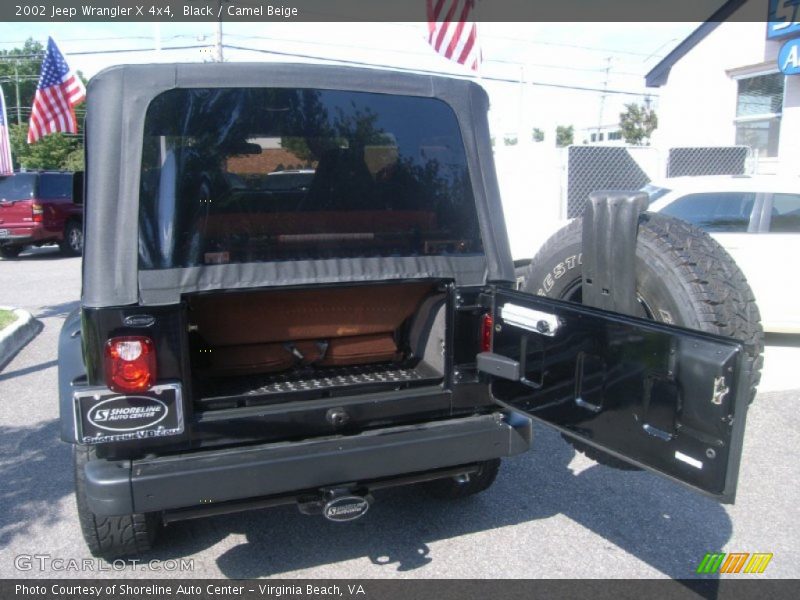 Black / Camel Beige 2002 Jeep Wrangler X 4x4