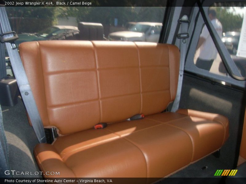 Black / Camel Beige 2002 Jeep Wrangler X 4x4