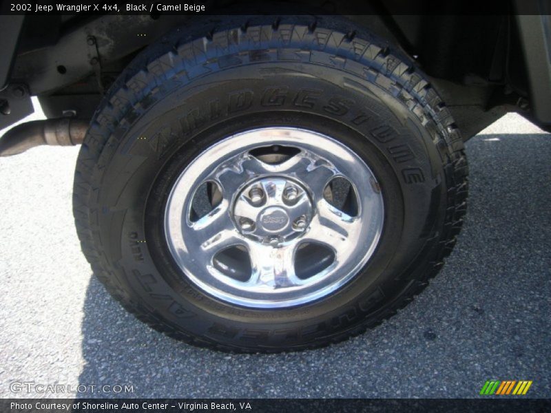 Black / Camel Beige 2002 Jeep Wrangler X 4x4