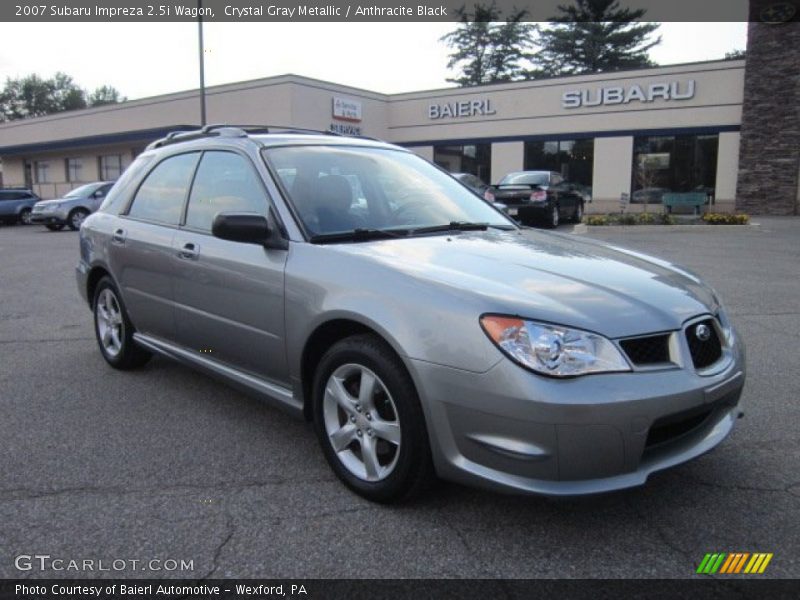 Crystal Gray Metallic / Anthracite Black 2007 Subaru Impreza 2.5i Wagon