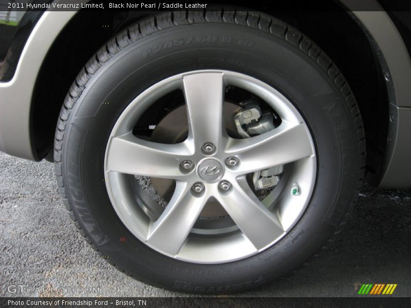 Black Noir Pearl / Saddle Leather 2011 Hyundai Veracruz Limited