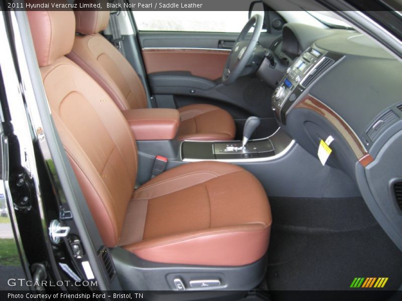 Black Noir Pearl / Saddle Leather 2011 Hyundai Veracruz Limited