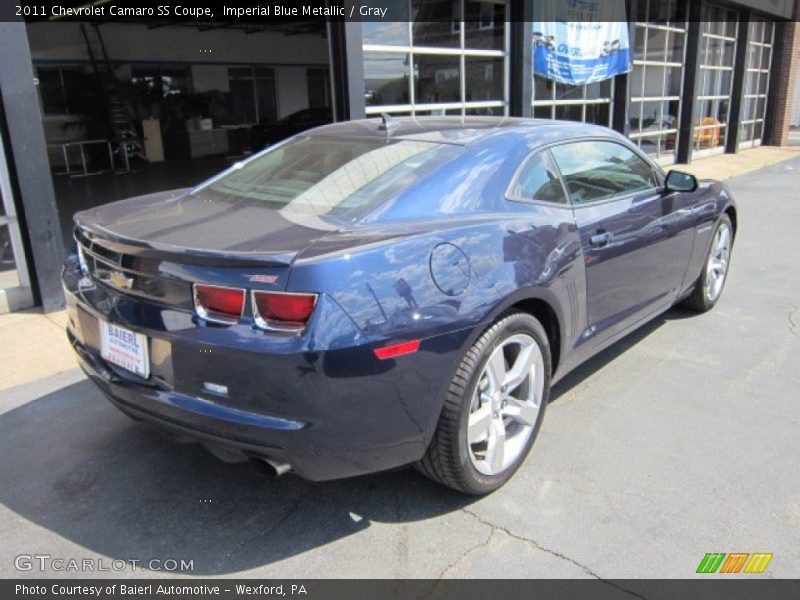 Imperial Blue Metallic / Gray 2011 Chevrolet Camaro SS Coupe