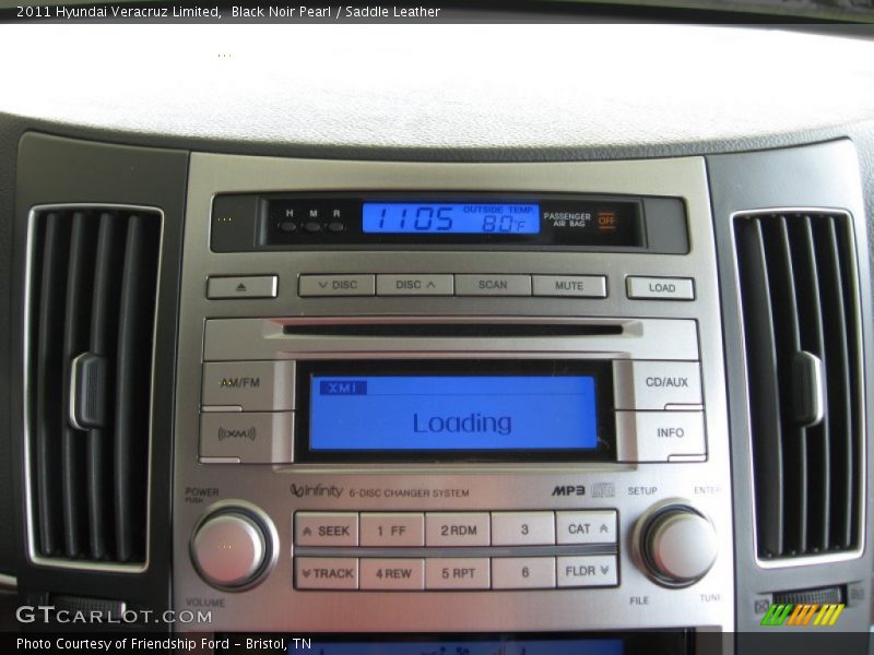 Black Noir Pearl / Saddle Leather 2011 Hyundai Veracruz Limited