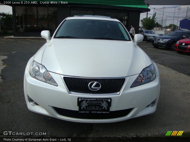 Crystal White / Black 2006 Lexus IS 250 AWD