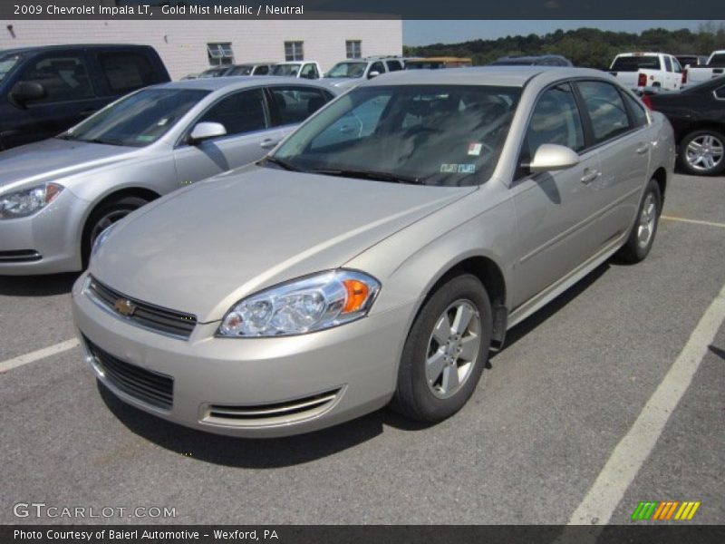 Gold Mist Metallic / Neutral 2009 Chevrolet Impala LT