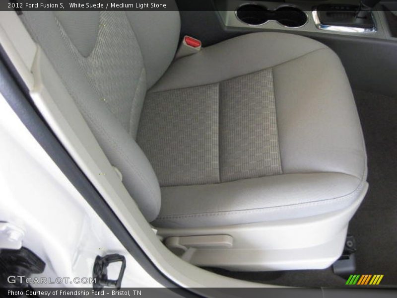 White Suede / Medium Light Stone 2012 Ford Fusion S