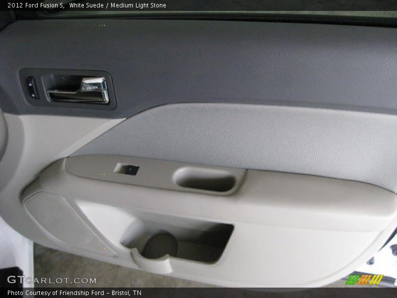 White Suede / Medium Light Stone 2012 Ford Fusion S