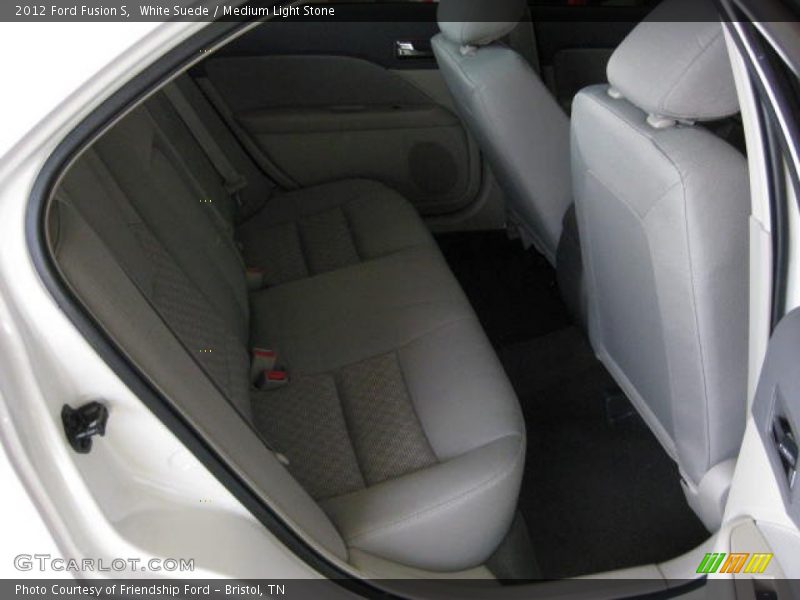 White Suede / Medium Light Stone 2012 Ford Fusion S