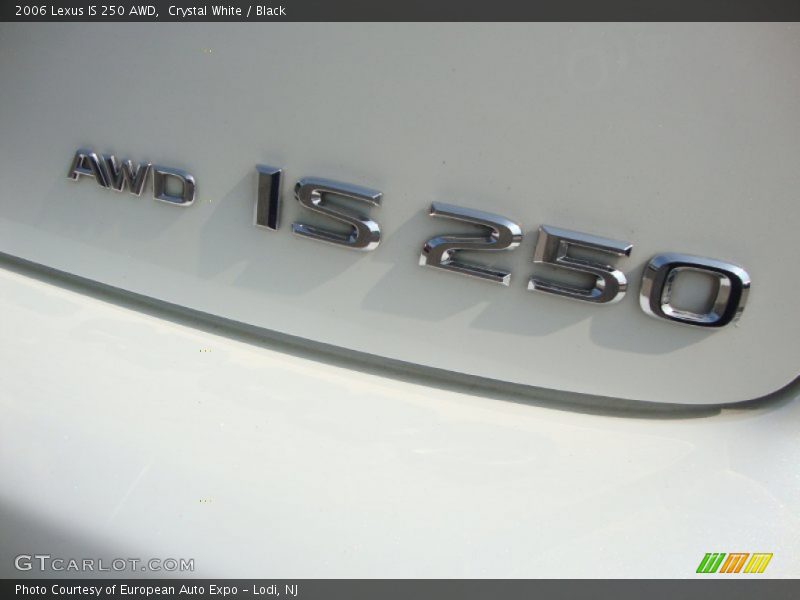 Crystal White / Black 2006 Lexus IS 250 AWD
