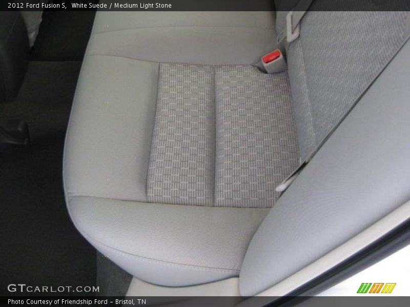 White Suede / Medium Light Stone 2012 Ford Fusion S
