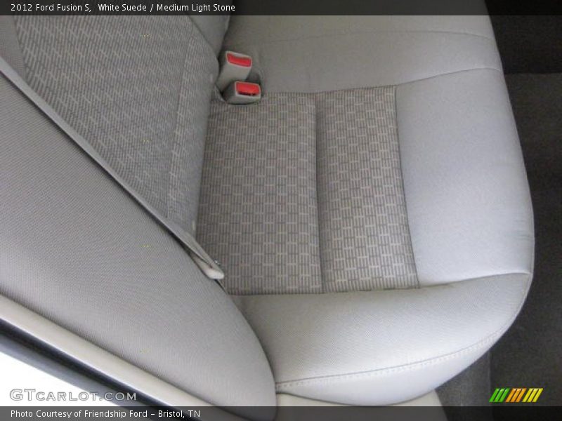 White Suede / Medium Light Stone 2012 Ford Fusion S