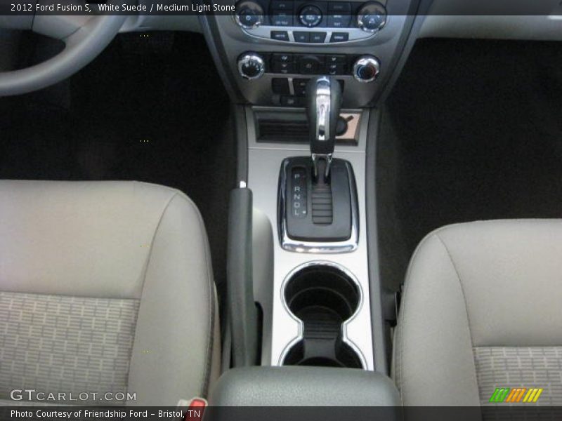 White Suede / Medium Light Stone 2012 Ford Fusion S