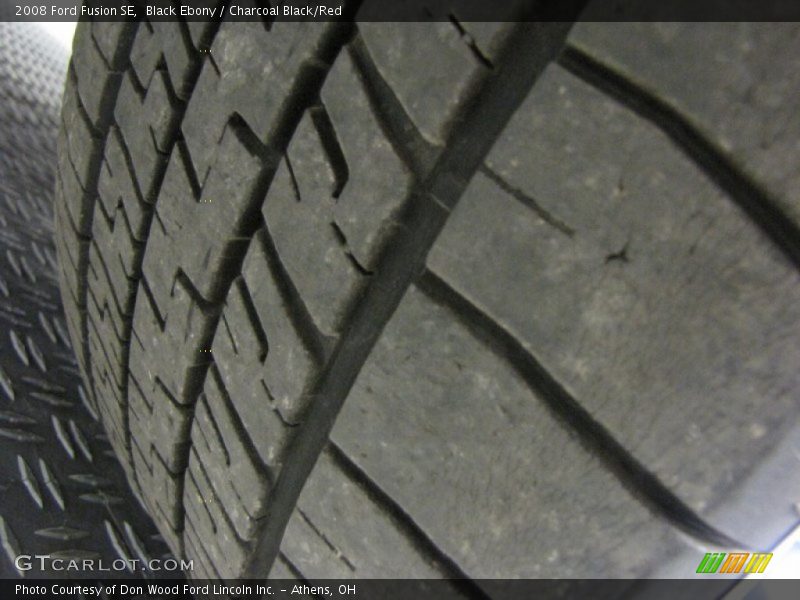 Black Ebony / Charcoal Black/Red 2008 Ford Fusion SE