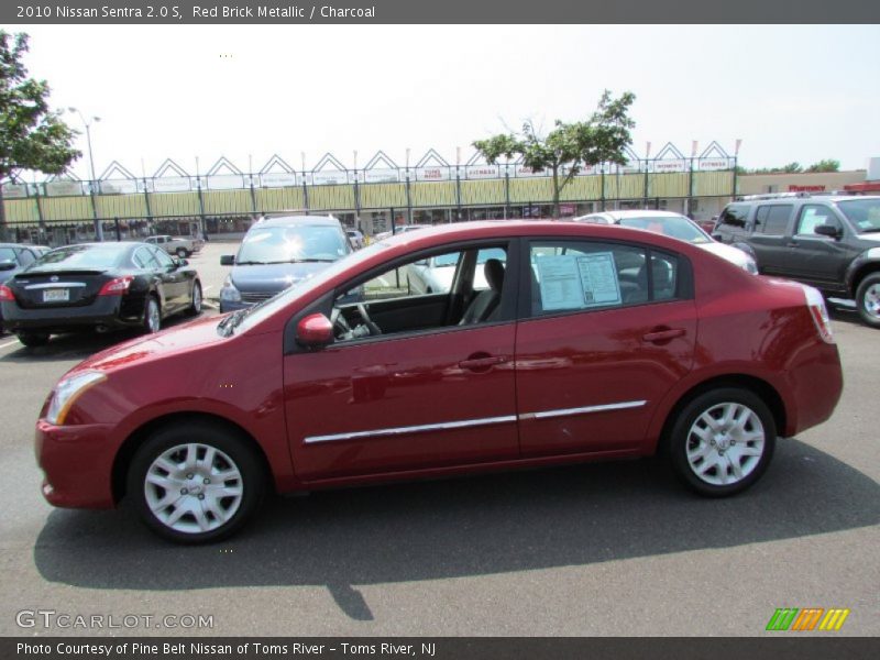 Red Brick Metallic / Charcoal 2010 Nissan Sentra 2.0 S