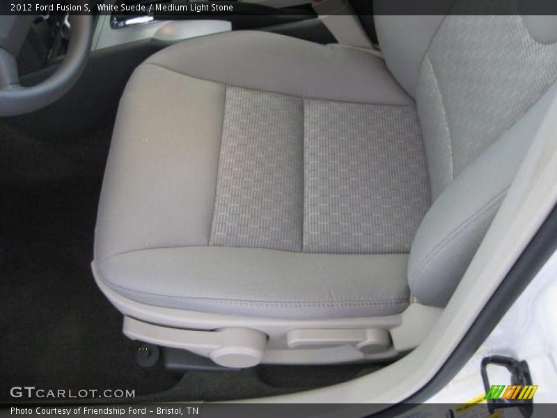 White Suede / Medium Light Stone 2012 Ford Fusion S