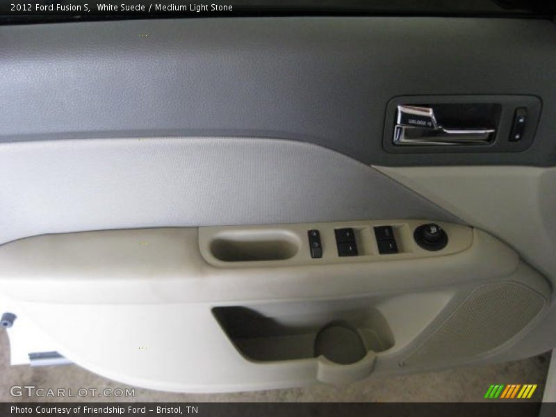 White Suede / Medium Light Stone 2012 Ford Fusion S