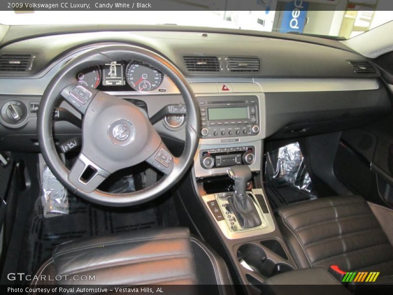 Candy White / Black 2009 Volkswagen CC Luxury