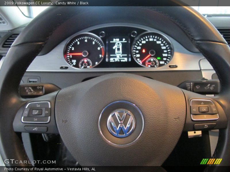 Candy White / Black 2009 Volkswagen CC Luxury