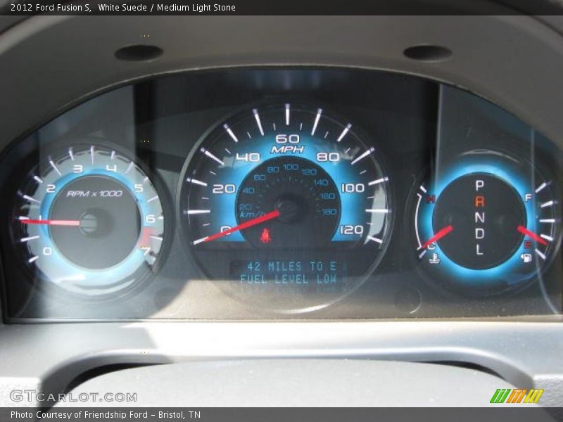 White Suede / Medium Light Stone 2012 Ford Fusion S