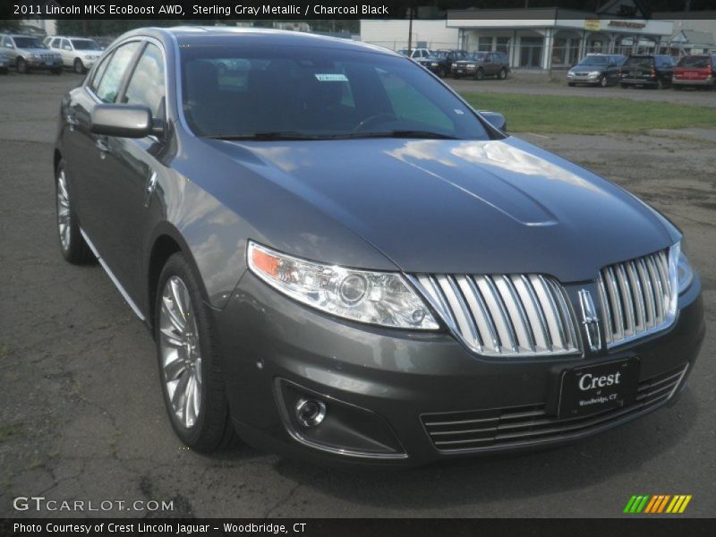 Sterling Gray Metallic / Charcoal Black 2011 Lincoln MKS EcoBoost AWD