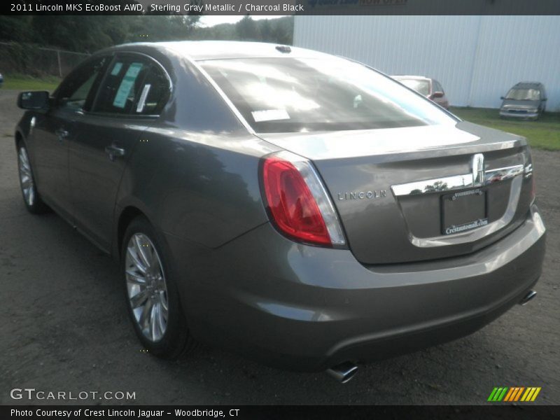 Sterling Gray Metallic / Charcoal Black 2011 Lincoln MKS EcoBoost AWD